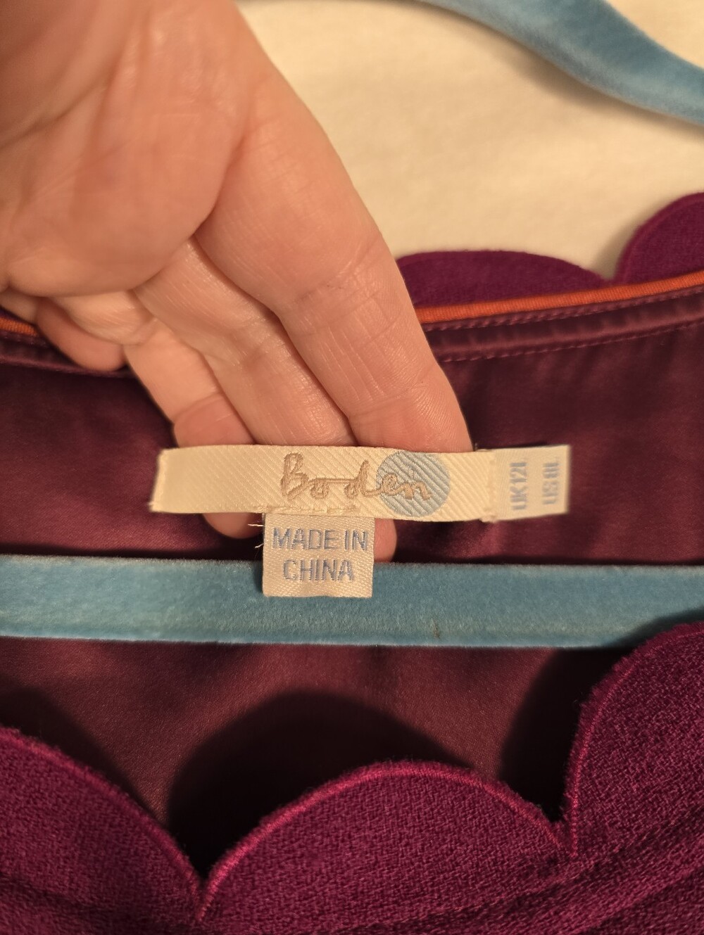 Boden Wool Fushia Scalloped Details Fall/autumn S SleeveSheath Dress Ladies Sz 8 - Picture 4 of 11